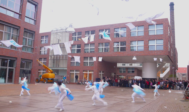 Danseressen in zeepbellenballet